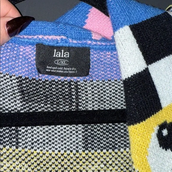 Dressed in Lala woven textile cardigan l/xl - Picture 2 of 2